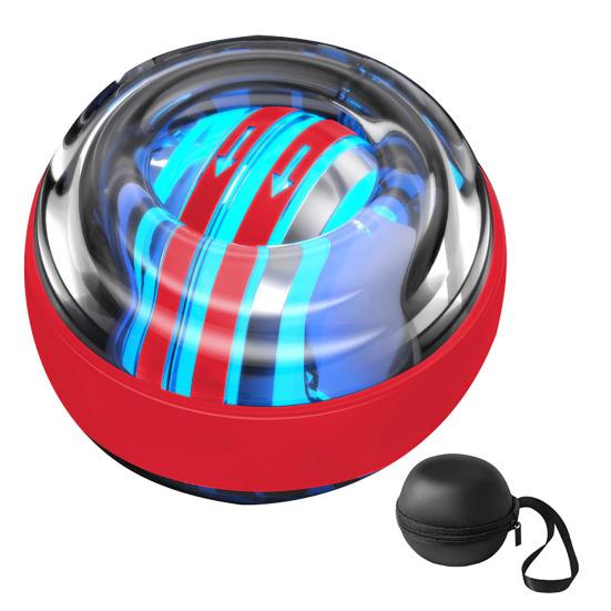 Auto-Start Wrist Ball Exerciser Adjustable Resistance Forearm Trainer Strengthener Torque Ball with Light Muscle Joint Exercise Gyro Ball Hand