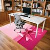 bow ribbon Crystal Velvet Office chair mat Area Rug - Non-Slip, Floor Mat, Office Desk Chair Rugs,Christmas Gift-1106075