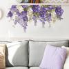 Fresh Purple and White Flower Clusters for Decorating The Walls of Living Rooms and Study Rooms As Wall Stickers
