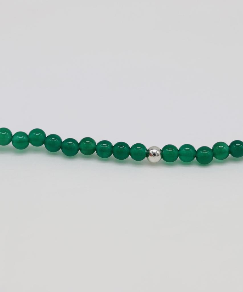 Chorock Dot Necklace (Green Onyx)