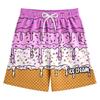 Children's Casual Floral Ice Cream Printed Shorts Drawstring Beach Pants