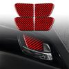 Real Carbon Fiber Car Interior Door Handle Cover Trim For Honda Accord 2014-2017