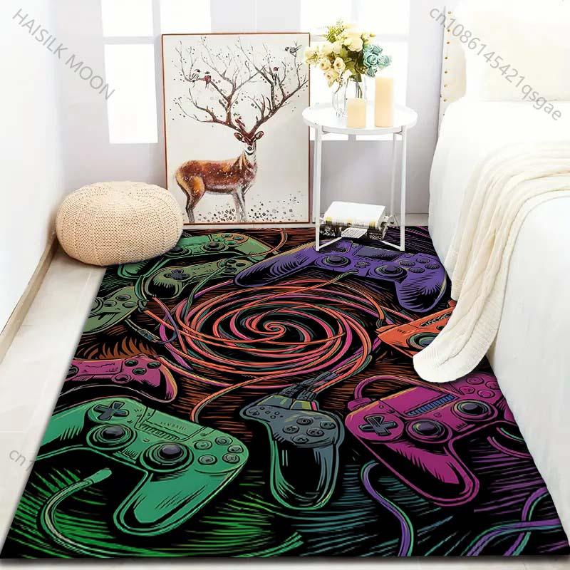 

15 Sizes Game Controllers Gamer Carpet for Living Room Home Decor Non-slip Floor Mat for Boys Room Modern Rug Washable Rugs 100x150cm
