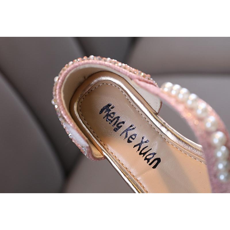 Summer Ladylike New Style Girls' Princess Baby Student Bowknot Small/medium/large Children's Performance Dance Flat Shoes