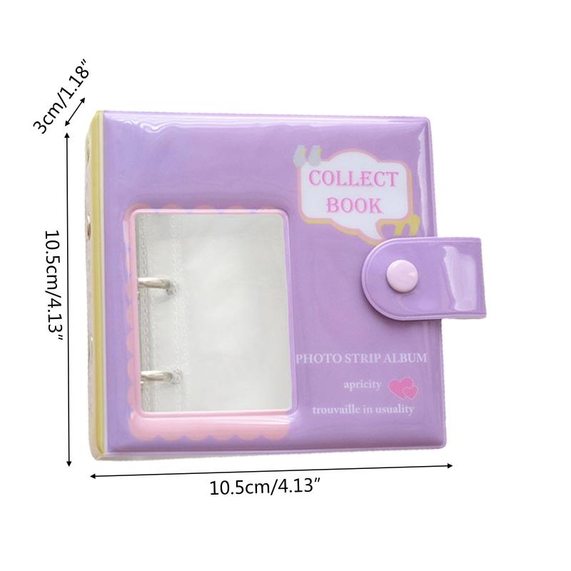 40-Pocket 3 Inch Photo Album Pictures Storage Card Holder Photocard Binder 3-ring Mini Idol Cards Collect Book 20 Pages