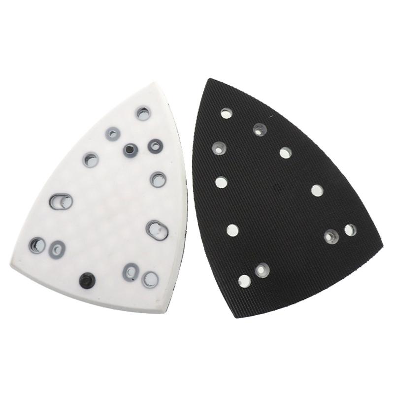 4 Nail 7 Holes Polishing Disc Practical Triangular Hook & Loop Sanding Pad Replacement Plate for DTS 400-REQ