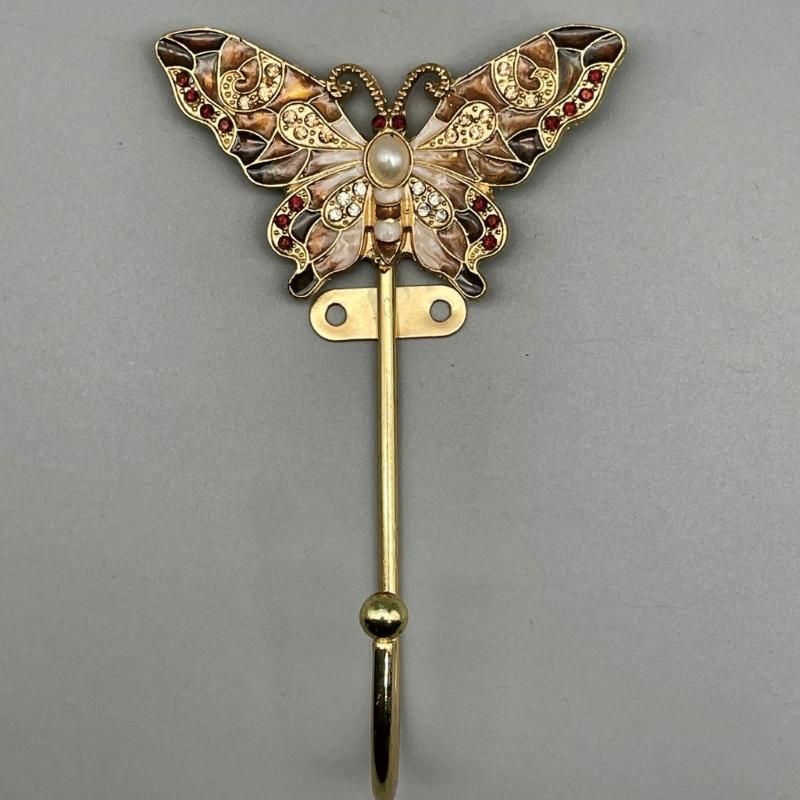 Wall Hanging Hook Vintage Enamel Hanger for Hanging Clothes Hat Scarf Key Holder Bathroom Storage Rack Wall Decorations