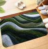 Modern Style Carpet Door Mat with Wave Ocean Suitable for Bedroom Living Room Home Kitchen Decoration Interior Decoration Carpet