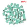 New 50pcs Kf350-2p 3p 3.5mm 300v 10A Pitch 2 3 Pin Spliceable Plug-in PCB Screw Terminal Block Connector FOR 24-18 AWG CABLE
