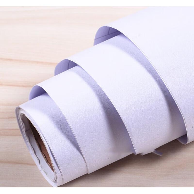 JINGRUIXIANG Pure White Self-Adhesive Wallpaper