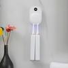 Portable Wall-Mounted UV Toothbrush Sterilizer and Dryer - Double Electric Brush Compatible, No-Punch Installation