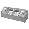Stainless Steel 4-Compartment Countertop Storage Rack