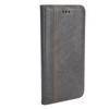 Magnetic Mobile Phone PU Leather Flip Cover Case for IPhone 12 12Pro with Grid Pattern