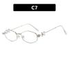 Irregular polygon jewelry sunglasses, new sunglasses, plain round face women's sunglasses