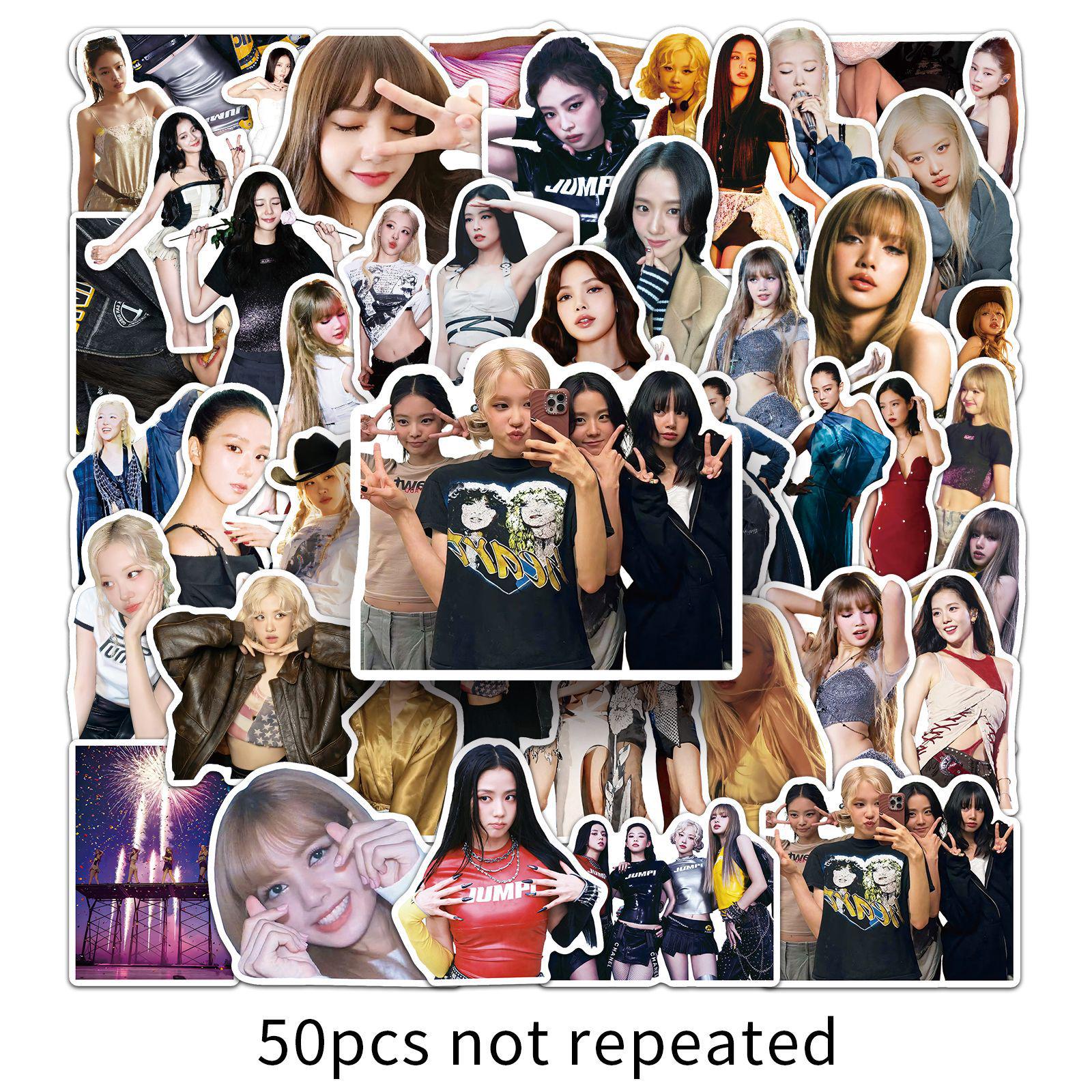 50 BLACKPINK Waterproof Stickers: DIY Decor for Water Bottles & Phones