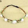 Boho Style Floral Flower Headband Festival Party Wedding Lady Garland Hairband