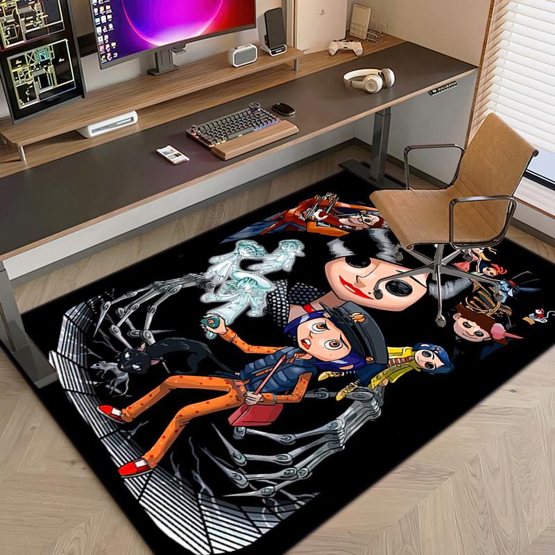 1PC Coraline Rug - home decoration Carpet For Living Room Bedroom Flooring Computer Chair Area Rug