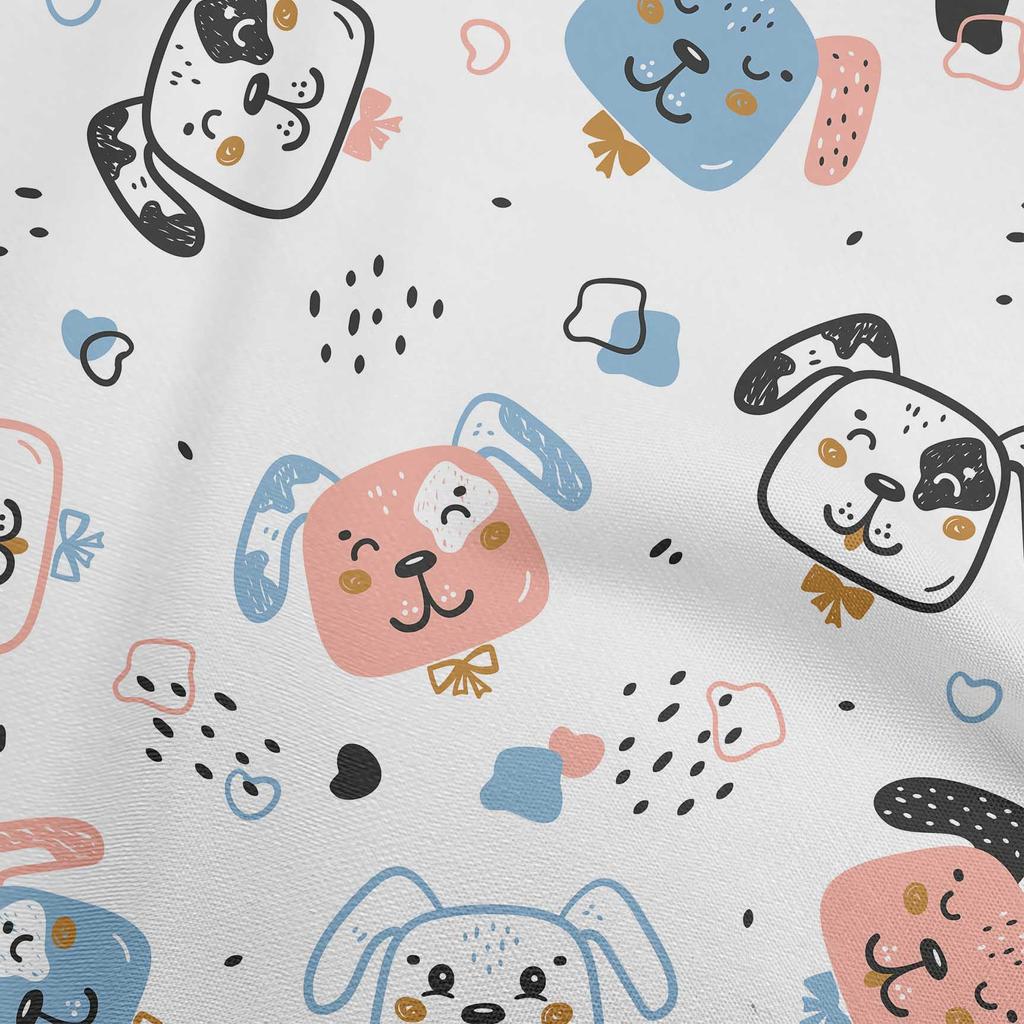 oneOone Cotton Flex Gray Fabric Kawai Craft Projects Decor Fabric Printed By The Yard 40 Inch