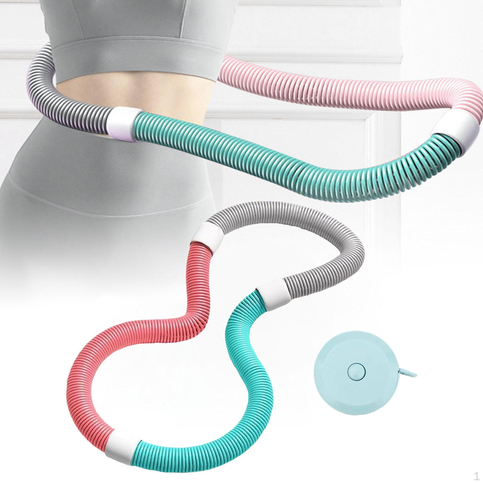 

Фитнес-хулахуп для задействования мышц кора, для занятий в помещении и на улице, ПВХ-инвентарь, детский pink green 1kg