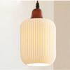 LED Retro E27 Kleine Pendelleuchte Wohnzimmer Schlafzimmer Nachttisch Pendelleuchte Keramik Messing American Nussbaum High-End Barleuchte