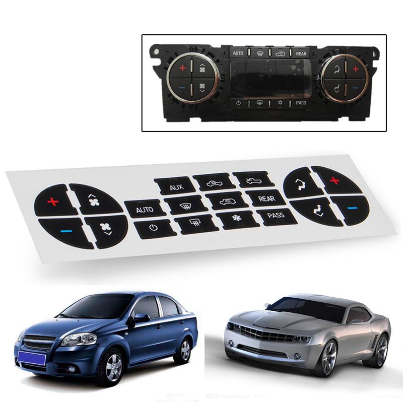 1X Button Repair Kit Dash Replacement AC Center Control Sticker Easy ...