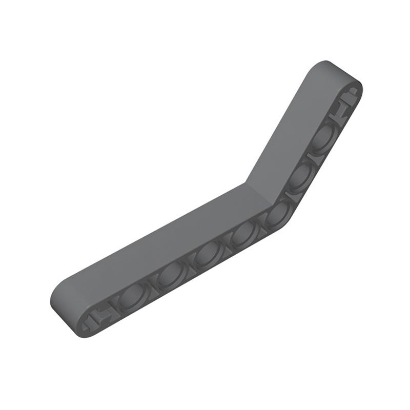 

6629 Modified Bent Thick 1 x 9 (6 - 4) Brick Collections Bulk Modular GBC Toys For Technical MOC DIY Gifts Sale Buildings Blocks темно-сірий