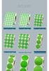 Multicolored Round Coated Paper Adhesive Labels for Monthly & Quarterly Marking - Red, Yellow, Blue, Green, Purple, Orange, White