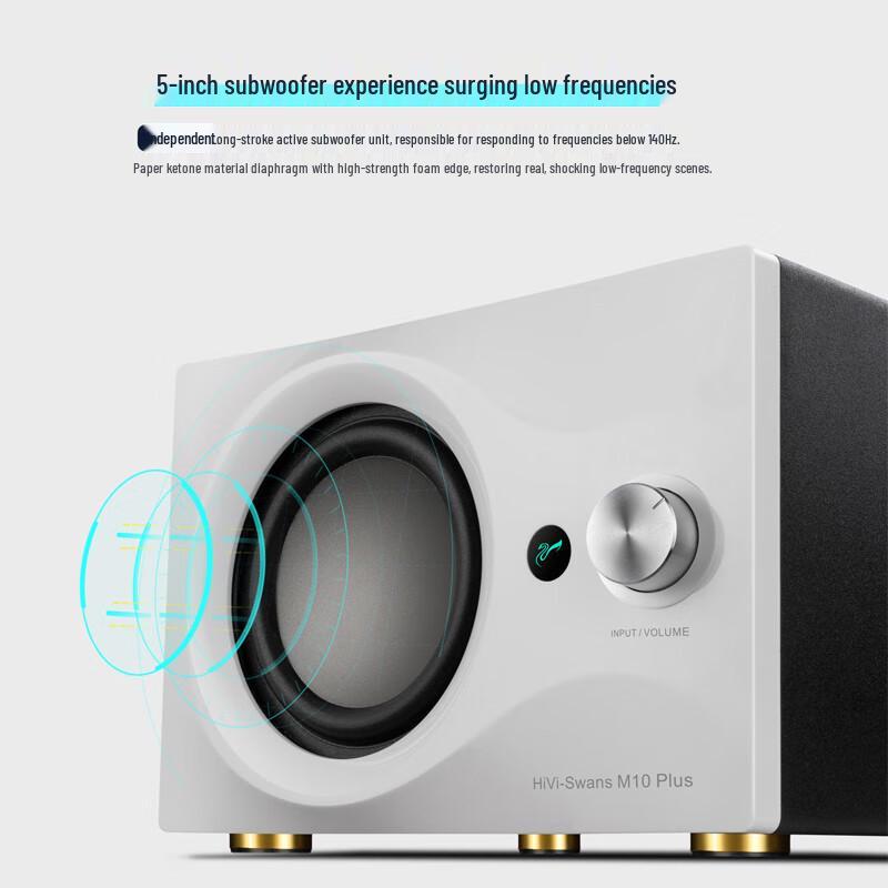 HiVi M10PLUS 2.1 Channel Bluetooth Multimedia Speaker with Subwoofer (CN Version)