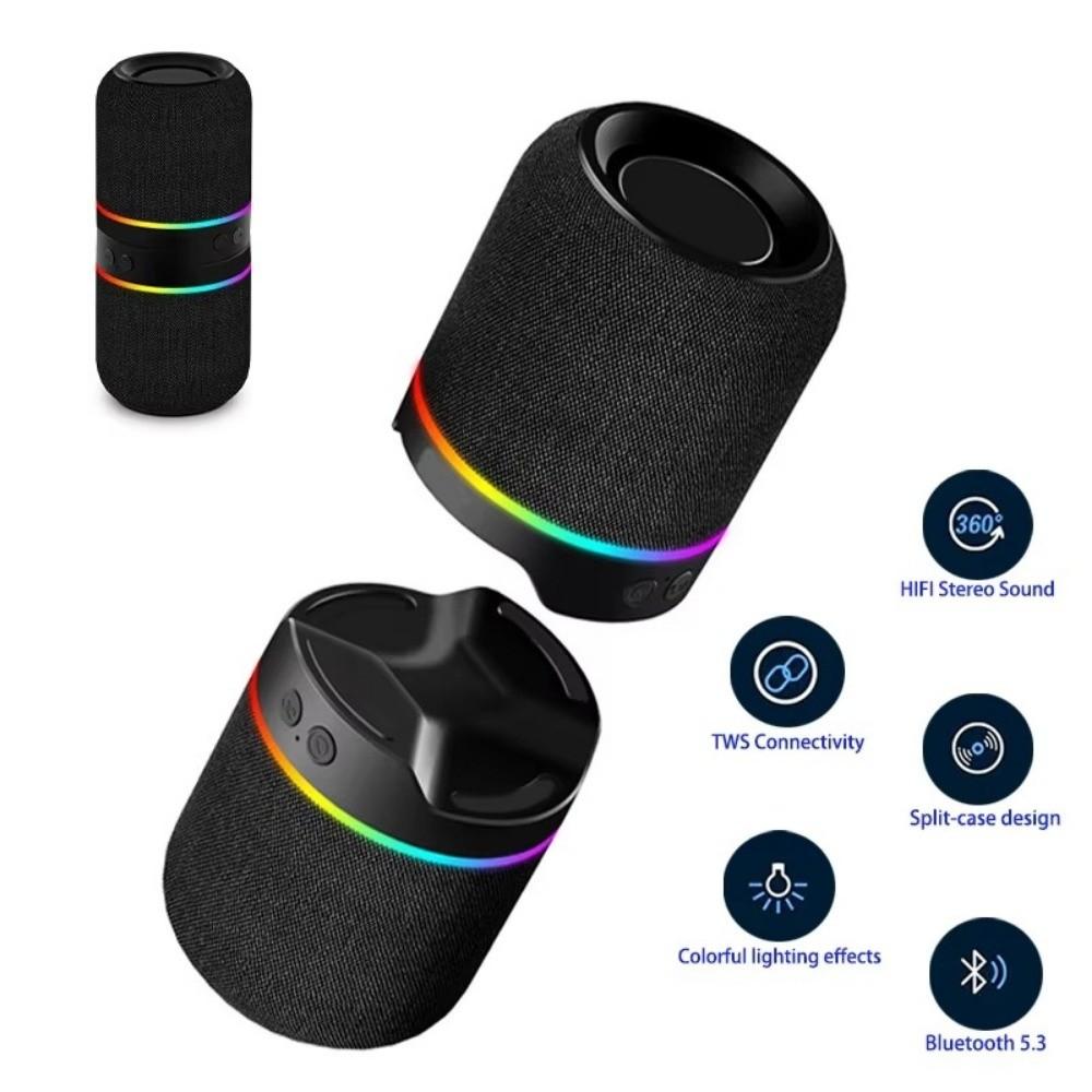 2-in-1 Magnetischer Split Bluetooth-Lautsprecher Magnetisch Abnehmbarer Lautsprecher für Party Camping