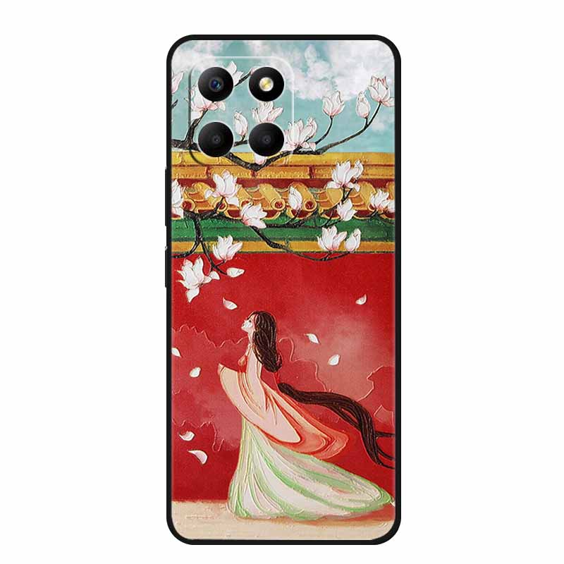 3D Emboss Case For Honor 200 Smart X6c X6b X8c X8b X7c X5b Plus Play 9A Phone Case X 6c 9 A Coque Black Silicone Soft Back Cover