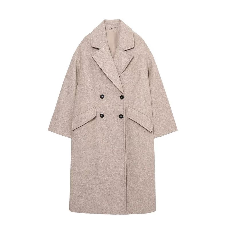 Kaslead Women's Clothing Loose Unisex Style Coat Overcoat