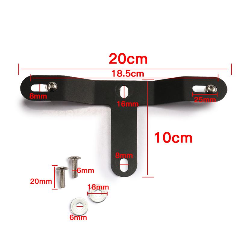 Accesorii pentru motociclete Apărător roată din spate Apărător de noroi cu suport pentru plăcuță de înmatriculare pentru Yamaha MT-07 09 Kawasaki Honda