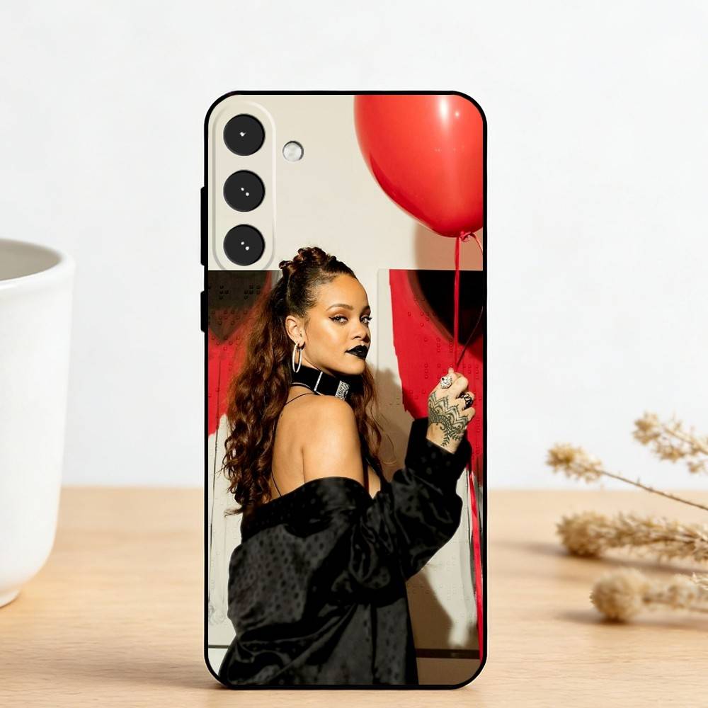 Hot singer R-Rihannas Phone Case For Samsung Galaxy A73,A72,A71,A70,A53,A52,A51,Others Soft Black Cover