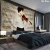 Sherlock Holmes Wall Tapestry, Aesthetic Printed Fabric Blanket, Suitable for Bedroom, Living Room, and Home Decor.