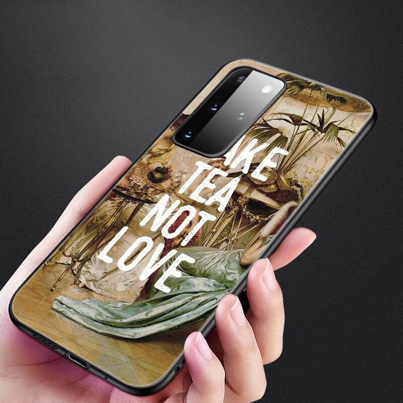 Renaissance Art Painting Phone Case For Samsung Galaxy S20 S21 FE S10 Lite Note 20 10 Lite S8 S9 S10E S10 Plus Ultra Black Cover