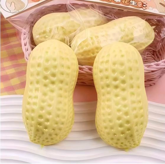 Peanut Crunchy Squeeze Ball Squishy Pinch Toy Buttery Soft Slow Rebound ASMR Sensory Anxiety Relief Relaxation Fidget Toy