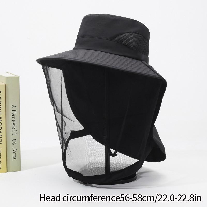 Outdoor Anti Insect-repellent Fishing Hat Breathable Uv Protection Hiking Climbing Hat Traveling Sun Hats for Men Women