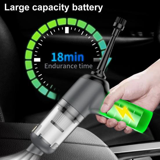 Car Vacuum Cleaner Cordless Portable Dual Filtration System 5500PA Suction Power Rechargeable Handheld