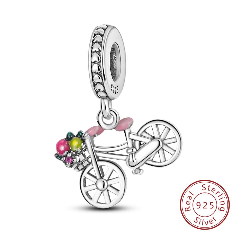 Original Charms Bead Copper Paris Tower Car Map Castle Travel Charms Fit Pendant Bracelets Women Diy Jewelry Making