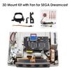 RetroScaler Black 3D Print Mount Kit 3D Print Fan Mount Kit NF-A4x10 5V Premium Fan for SEGA Dreamcast Game Console