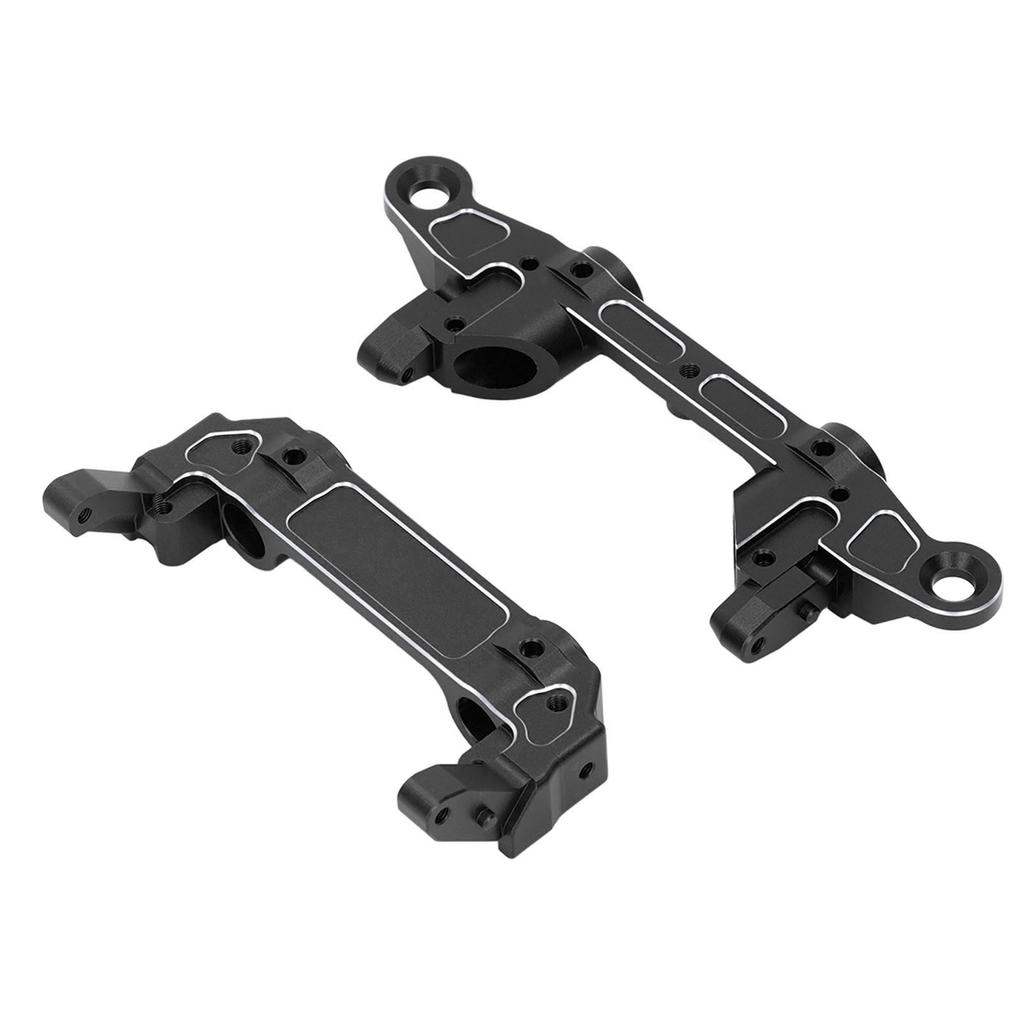 RC Bumper Mount Aluminum Alloy Front and Rear Bumper Mount Upgrade Parts for Axial SCX6 1 6 RC Crawler Car Black