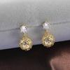 Korean Style Pearl & Silver Needle Round Ball Stud Earrings