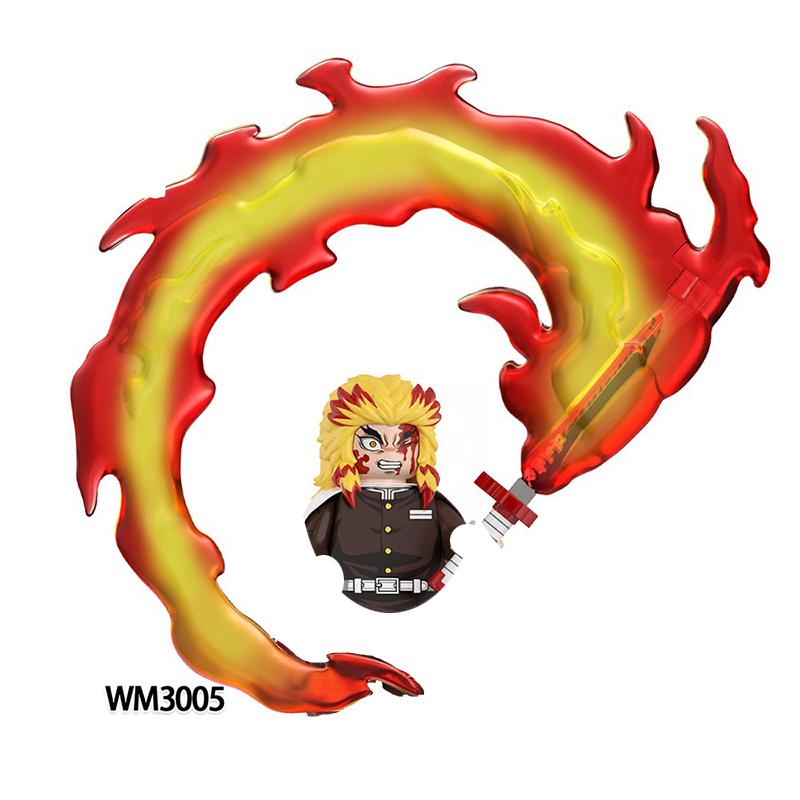 Anime Demon Slayer Blocks Blind Box Wm2998-3008 Bricks For Toys Gifts Action Figures Building Blocks For Children