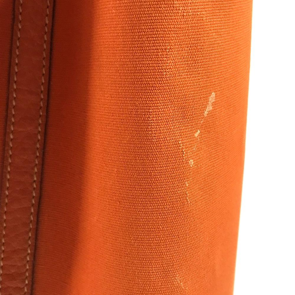 HERMES Garden Party 36 PM Hand Bag Shoulder Bag Tote Bag Negonda / Canvas Orange