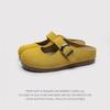 Soft Leather And Soft Sole Are Not Tired, Flat Bottom And Shallow Mouth Single Shoes, New Popular Women'S Models, One-Pedal Mary Jane Shoes.
