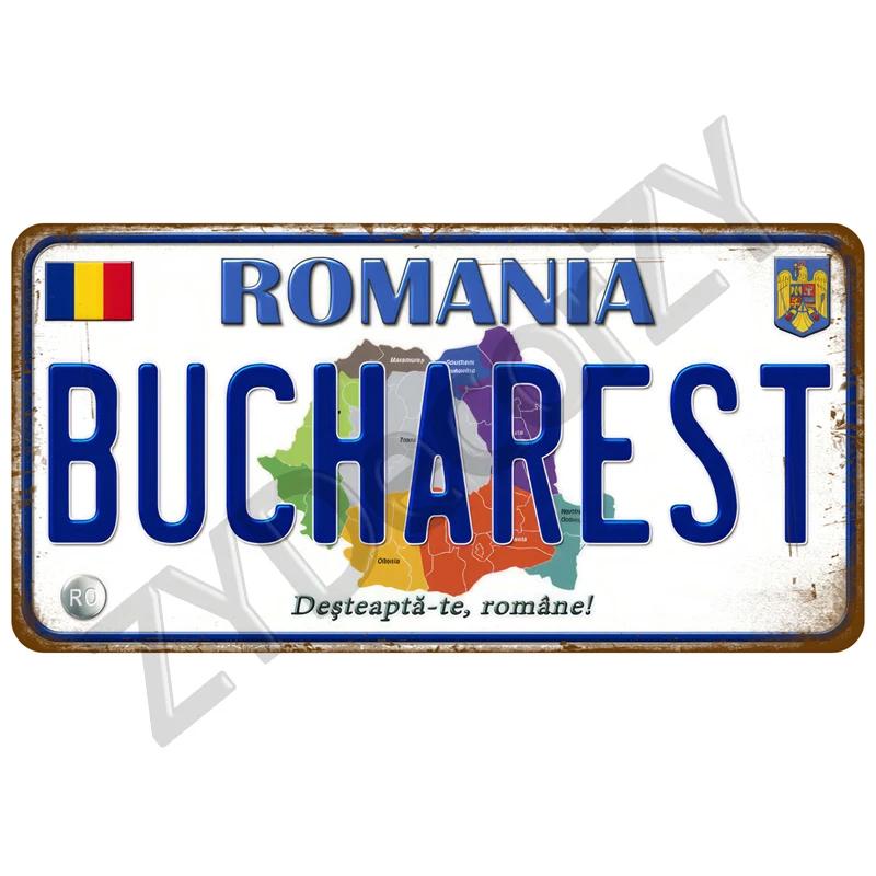 Plechový cedule s vlajkou země Francie Španělsko Německo SPZ Na zeď Domov Restaurace Řemesla Bar Dekorace Kovový cedule Mexiko USA