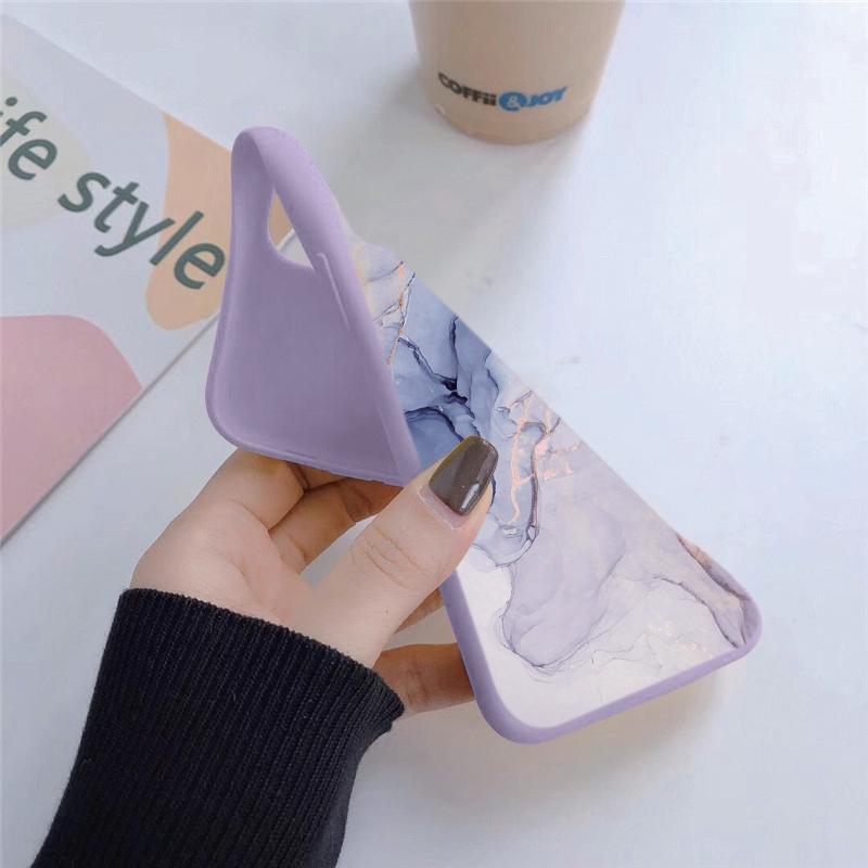 Marble Soft Silicone Case For Xiaomi Redmi Note 13 Pro 13C Poco M6 Samsung A35 A55 M35 S24 Huawei Honor 200 iPhone Camera Protective Shockproof Cover