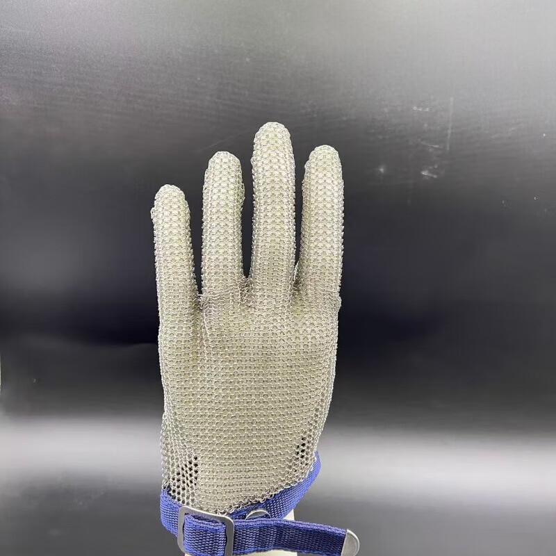 Mi Ling Stainless Steel Ring Glove with Nylon Wristband