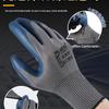 Durable Waterproof Anti-Slip Rubber Work Gloves - Thick, Breathable, and Wear-Resistant for Construction