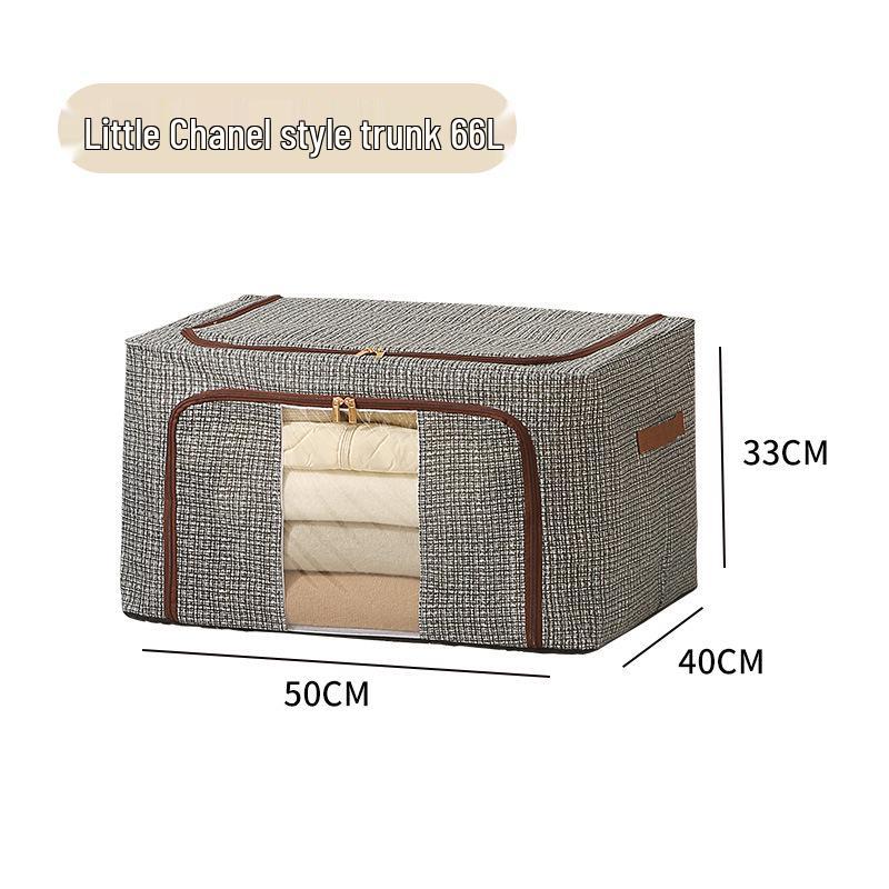Caja de Almacenamiento de Ropa Plegable con Ventana Única, Gran Capacidad, a Prueba de Polvo y Humedad